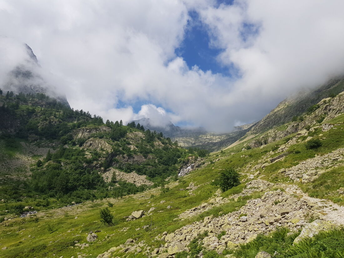 Verso il Lago Sottano della Sella