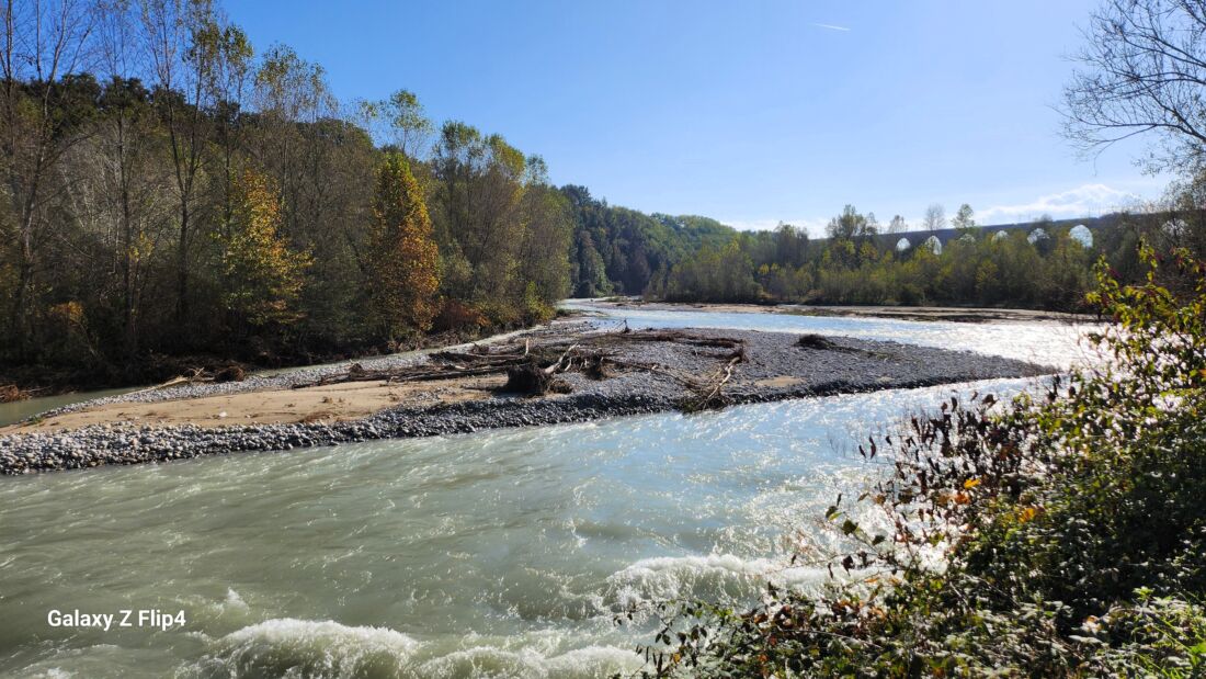 Il fiume Stura di Demonte presso Il Bosco che ti parla