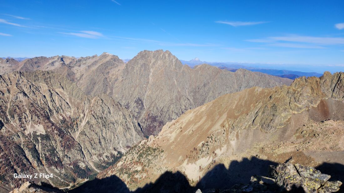 Il Monte Matto visto dalla cima La Madre di Dio