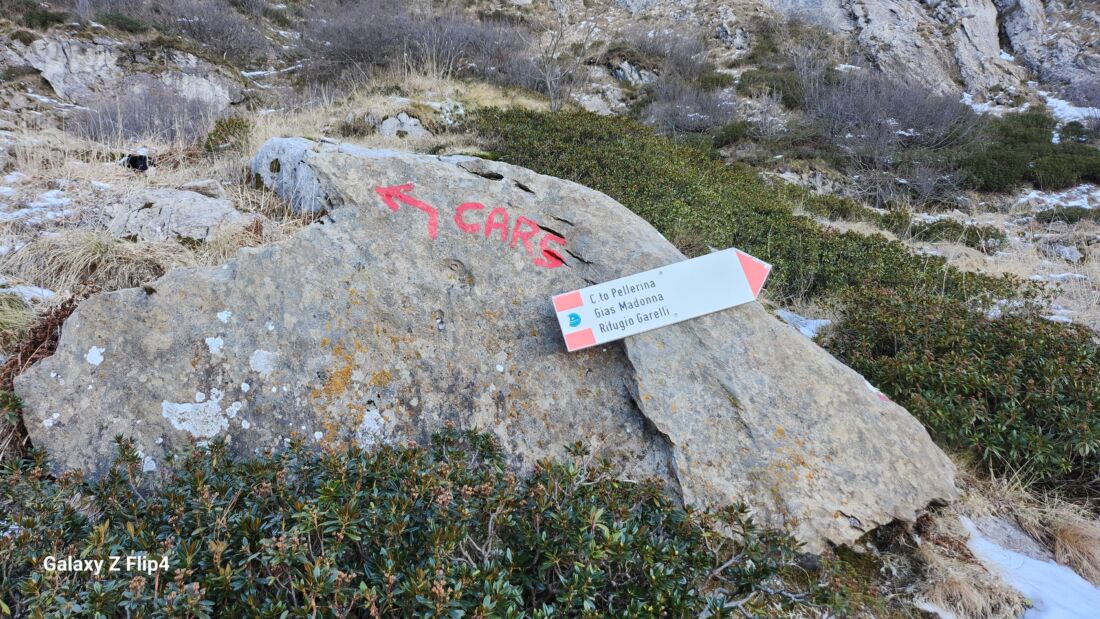 Bivio per cima del Cars