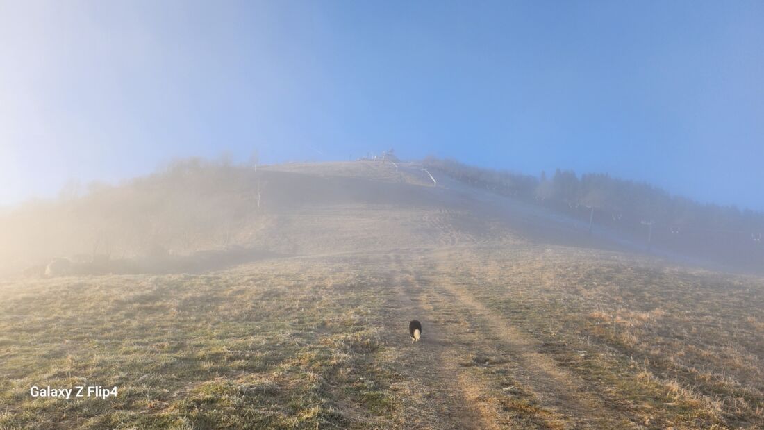 Verso il Monte Pigna, poco prima del sole