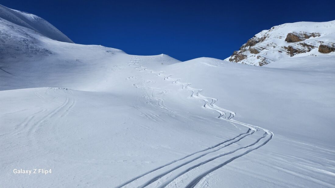 Discesa Vallone Andelplan Scialpinismo da Bersezio al Vallone Andelplan - discesa nel Vallone