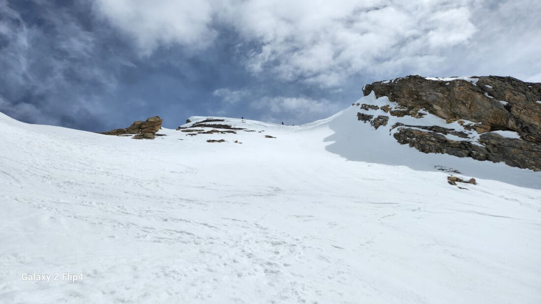 Verso il Colle Ciaslaras. A destra il Monte Ciaslaras