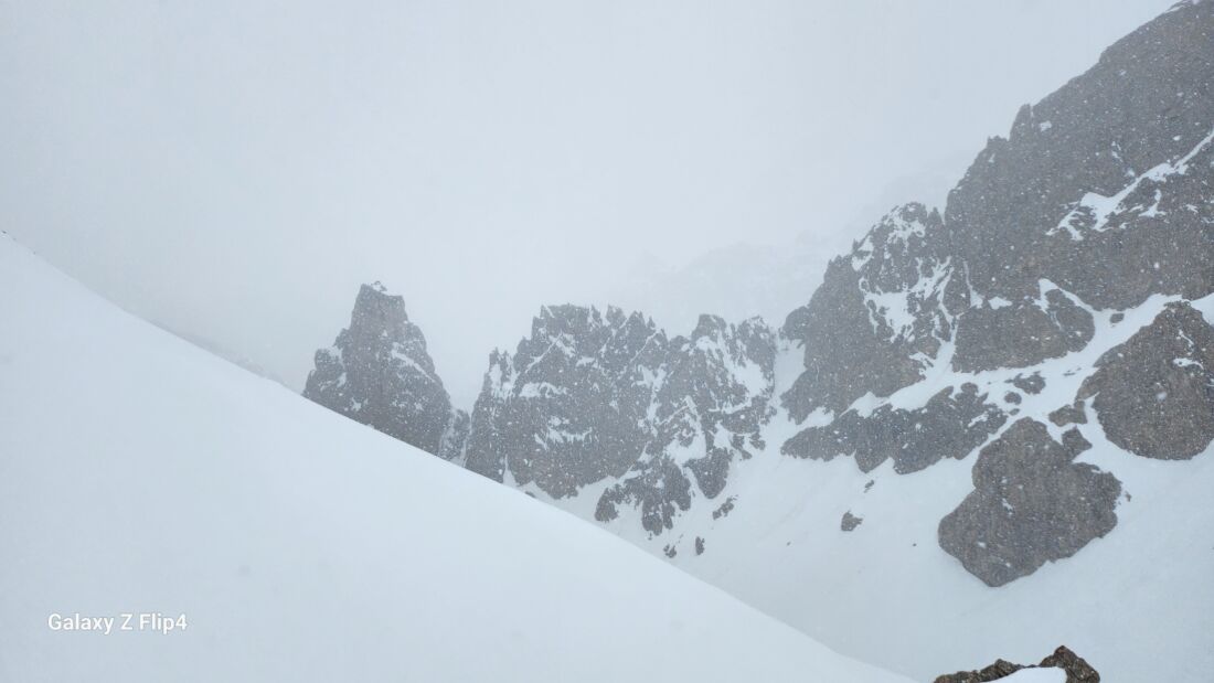 Neve in Alta Valle Maira da Cima Bel Tempo