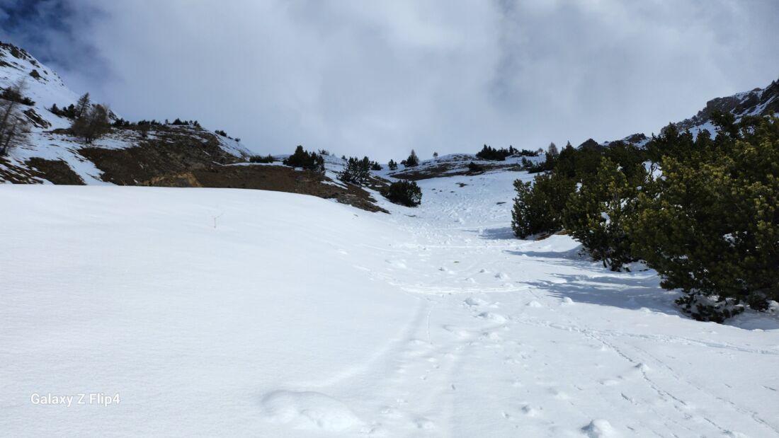 Primo pendio verso Monte Oserto skialp da Bersezio 